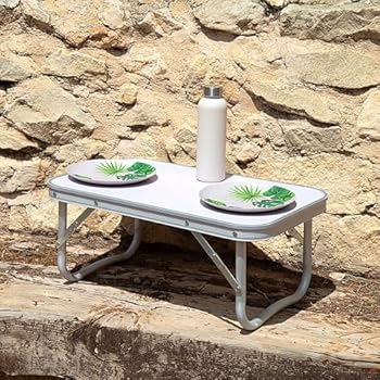 طاولة ألمنيوم صغيرة قابلة للطي