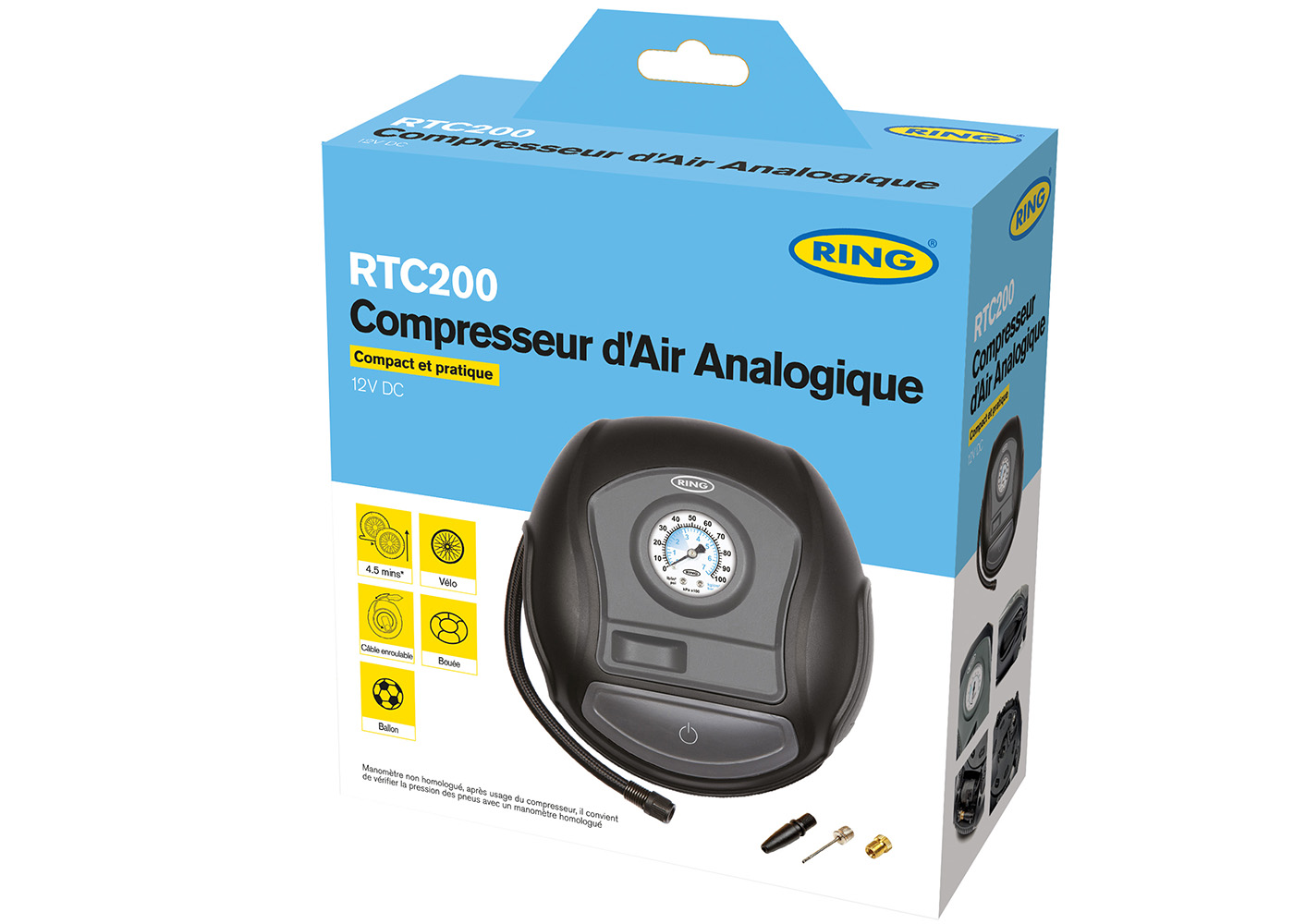 منفاخ هواء كهربائي RING للسيارات