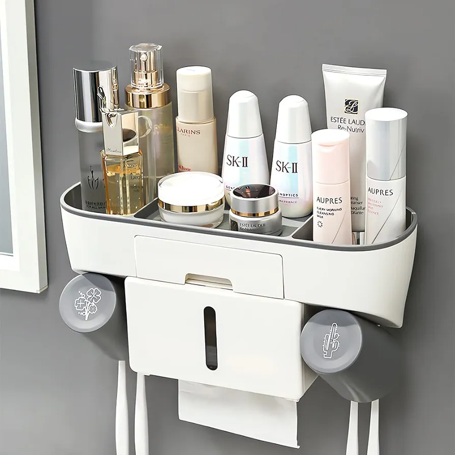 موزع معجون الأسنان مع منظم 