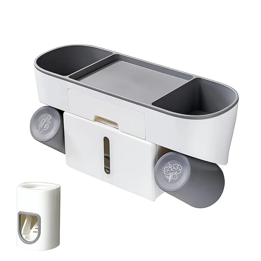 موزع معجون الأسنان مع منظم 