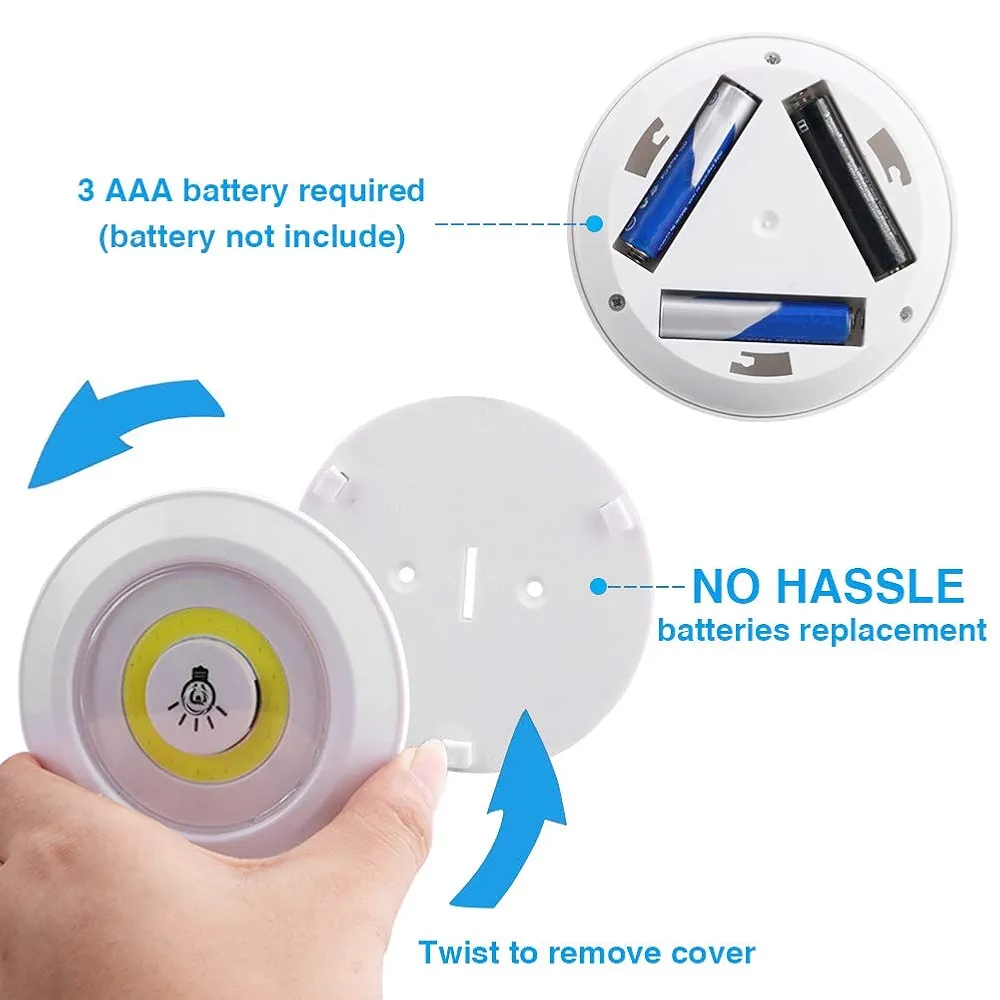 إضاءة LED لاسلكية مع ريموت