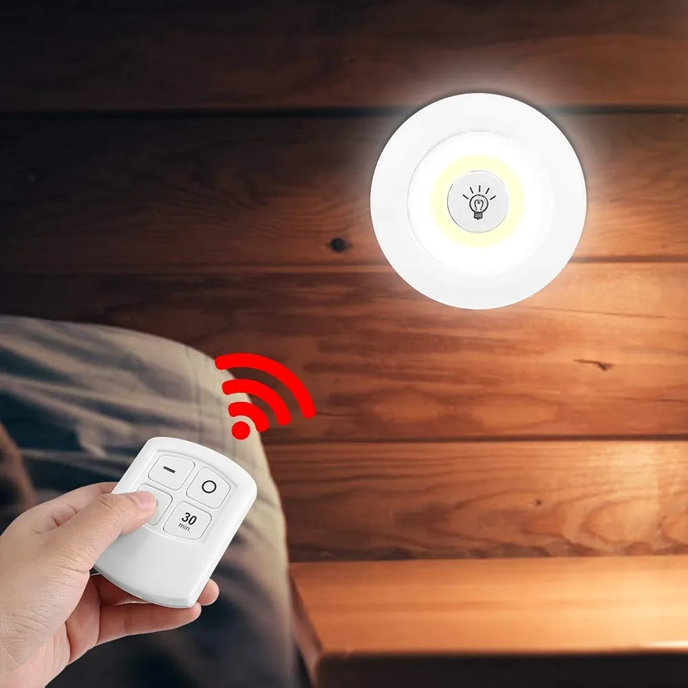 إضاءة LED لاسلكية مع ريموت