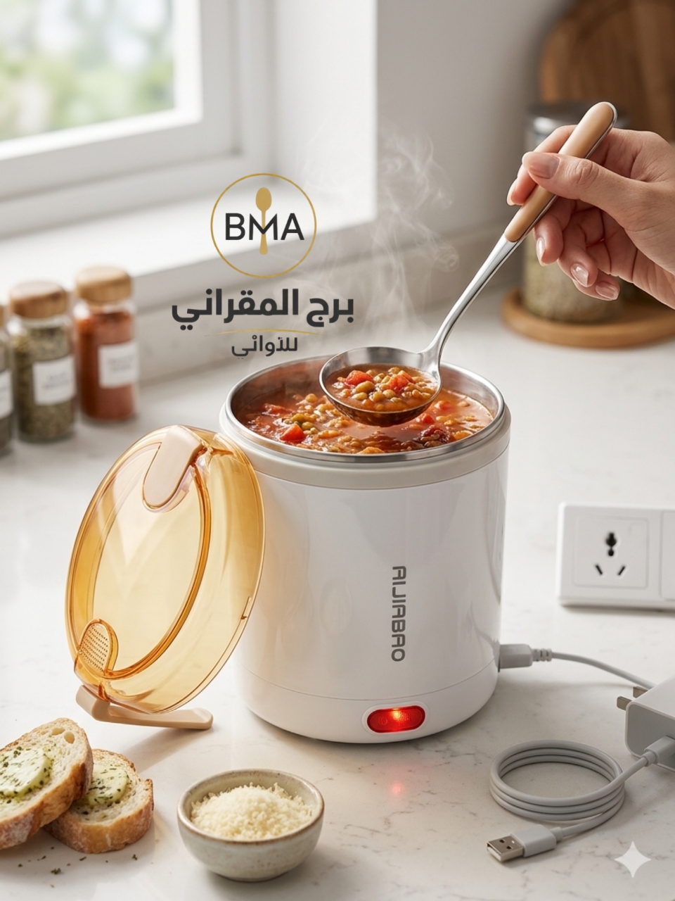 علبة تسخين طعام كهربائية محمولة USB